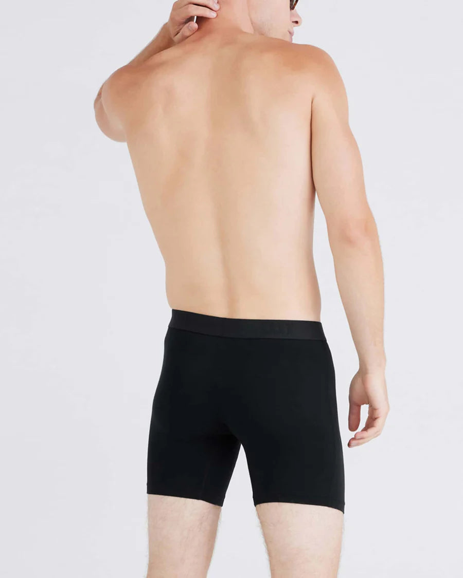 MEN'S SAXX VIBE XTRA SOFT COMFORT BOXER BRIEF 6" | BLACK