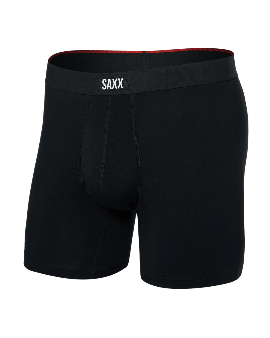 MEN'S SAXX VIBE XTRA SOFT COMFORT BOXER BRIEF 6" | BLACK