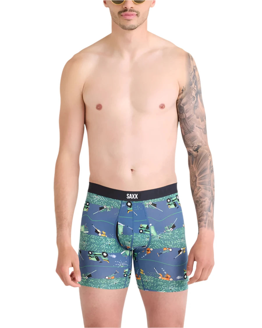 MEN'S SAXX VIBE XTRA SOFT COMFORT BOXER BRIEF 6" | BUZZCUT - DARK DENIM