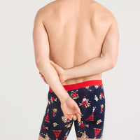MEN'S SAXX VIBE XTRA SOFT COMFORT BOXER BRIEF 6" | PARTY FOUL - DARK INK