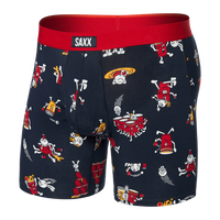 MEN'S SAXX VIBE XTRA SOFT COMFORT BOXER BRIEF 6" | PARTY FOUL - DARK INK