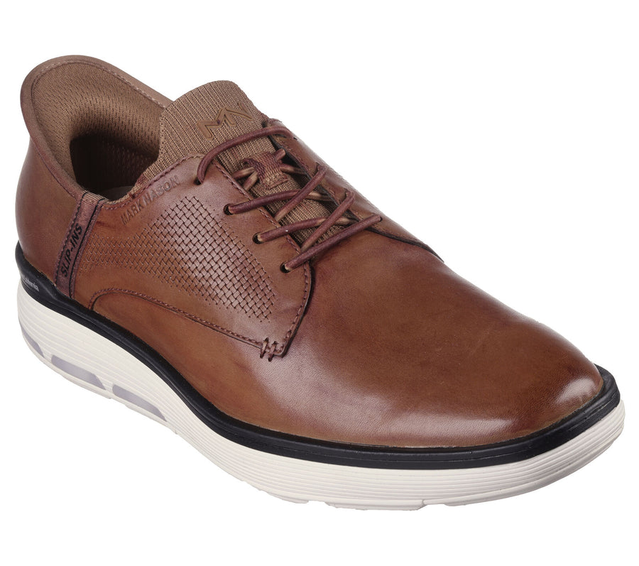 MEN'S SKECHERS SLIP-INS MARK NASON: CASUAL GLIDE CELL - GABLE LUX | COGNAC