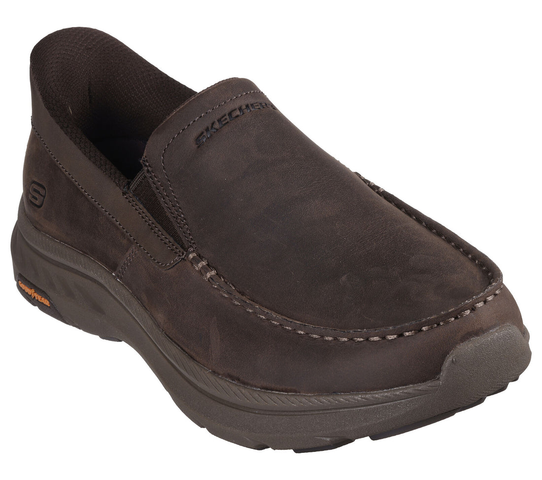 MEN'S SKECHERS SLIP-IN RELAXED FIT: POLLARD - OSGOOD | COCOA