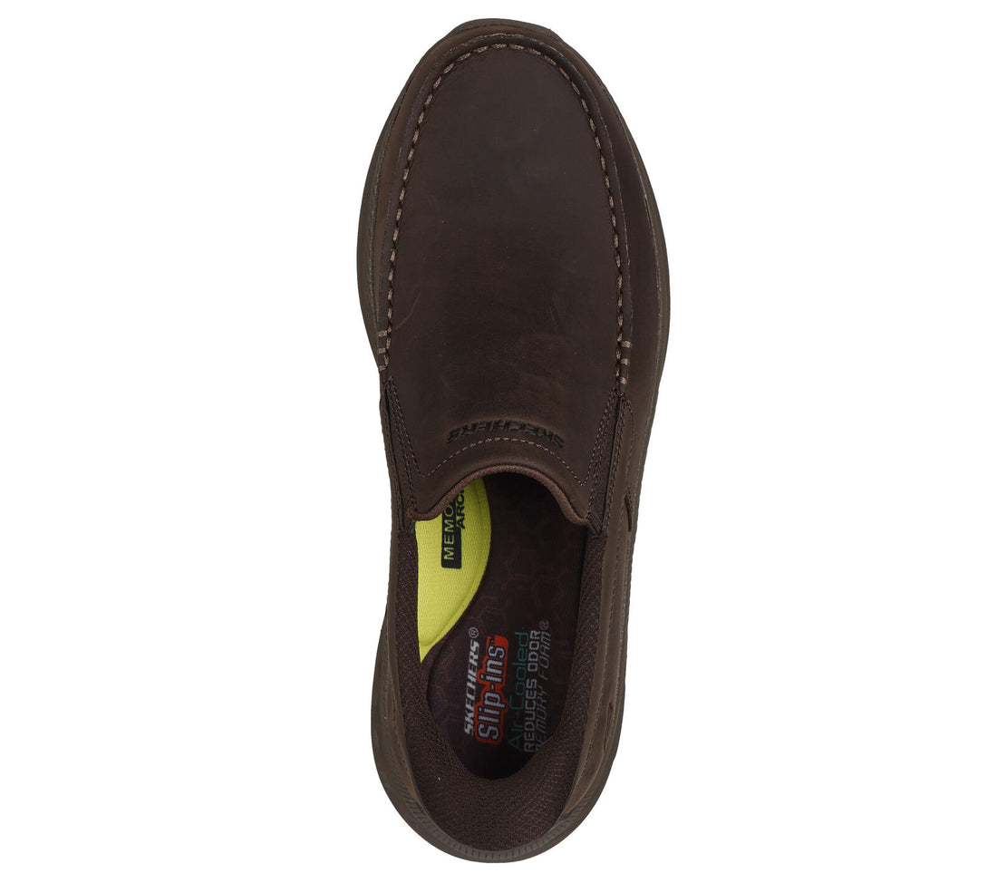 MEN'S SKECHERS SLIP-IN RELAXED FIT: POLLARD - OSGOOD | COCOA