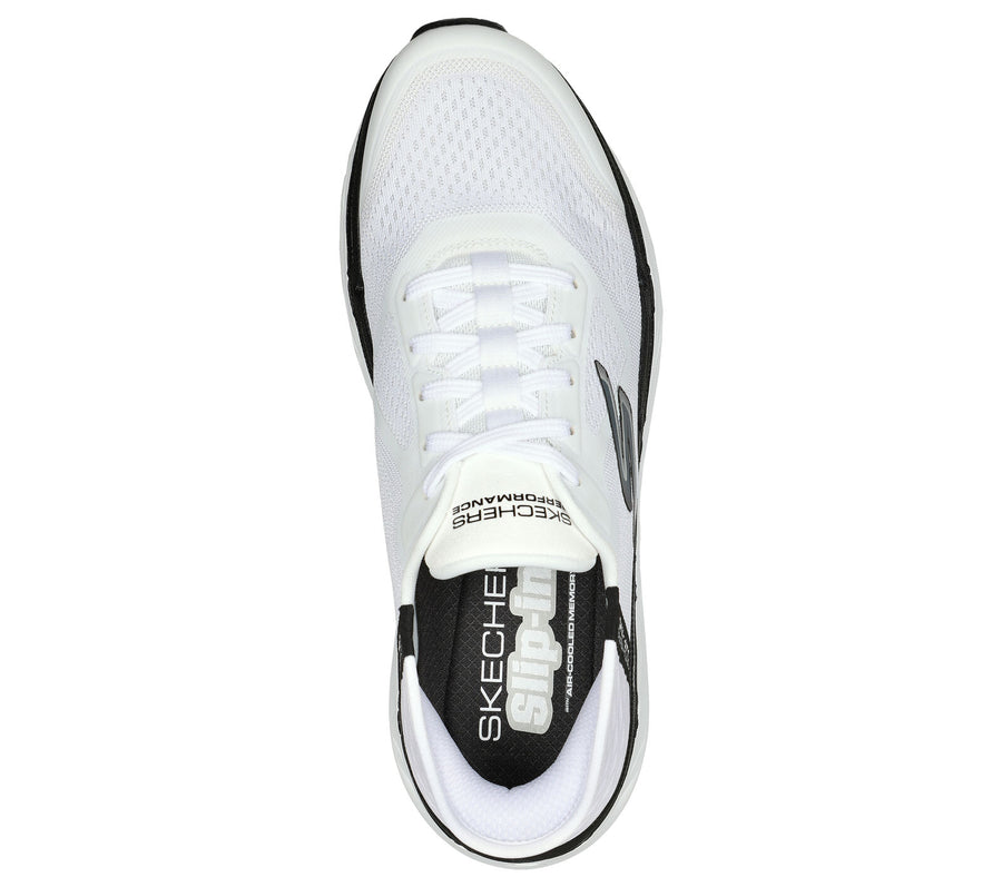 MEN'S SKECHERS SLIP-INS MAX CUSHIONING PREMIER ASCENDANT | WHITE / BLACK