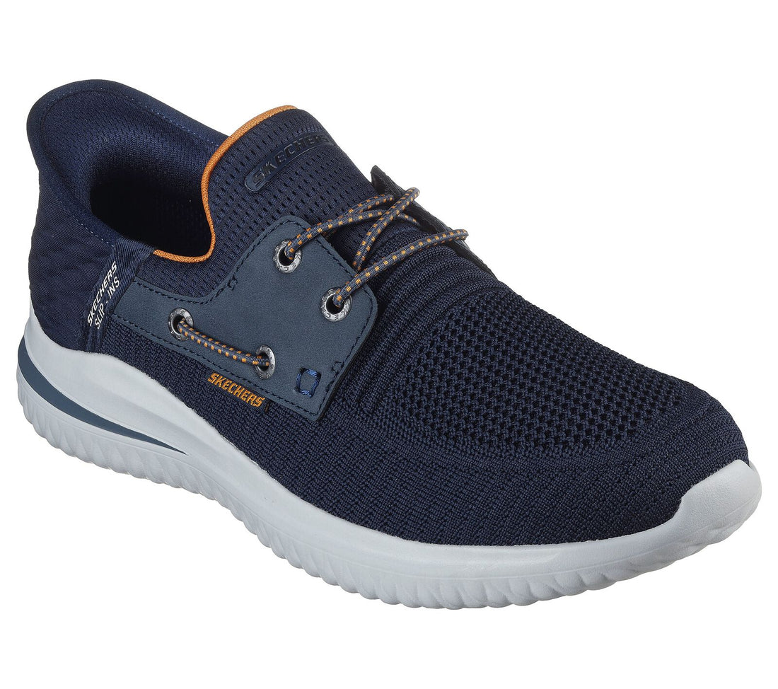 MEN'S SKECHERS SLIP-INS RELAXED DELSON 3.0-ROTH  | NAVY