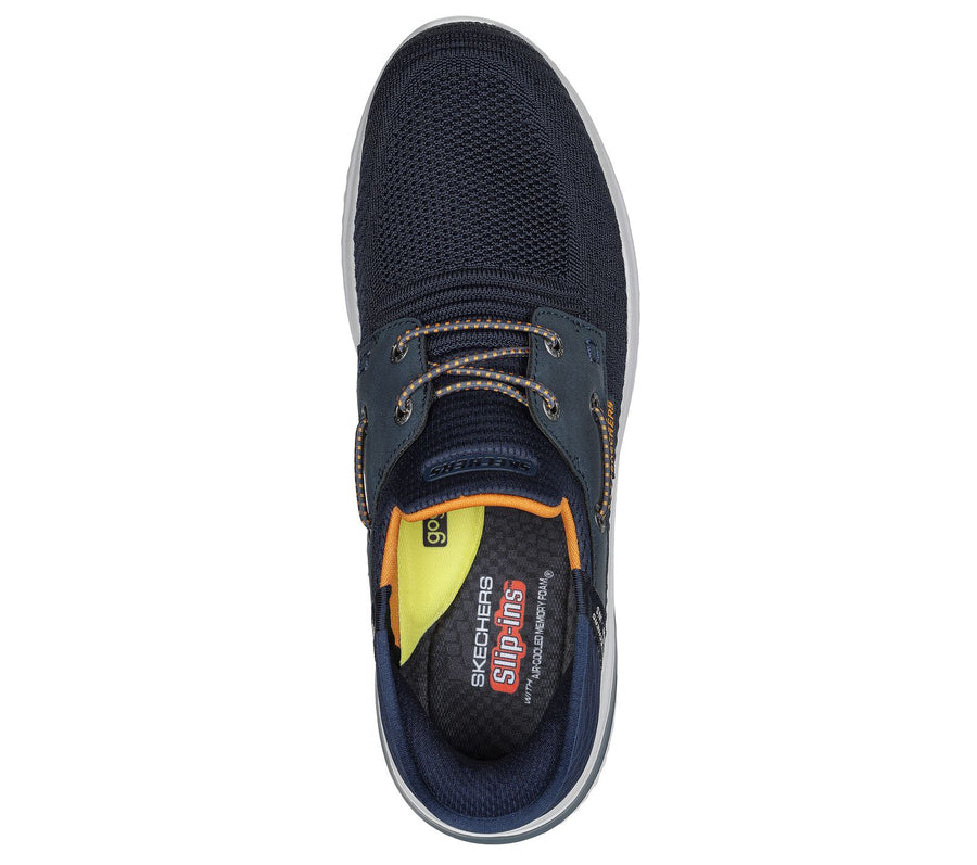 MEN'S SKECHERS SLIP-INS RELAXED DELSON 3.0-ROTH  | NAVY