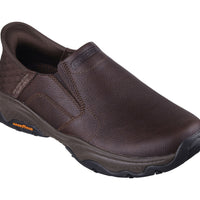 MEN'S SKECHERS SLIP-INS RELAXED FIT CRASTER-LANIGAN | RED / BROWN