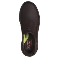 MEN'S SKECHERS SLIP-INS RELAXED FIT CRASTER-LANIGAN | RED / BROWN