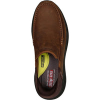 MEN'S SKECHERS SLIP-INS RELAXED FIT PARSON - OSWIN  | DARK BROWN