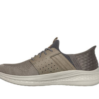 MEN'S SKECHERS SLIP-INS RELAXED SLADE-OCON | TAUPE