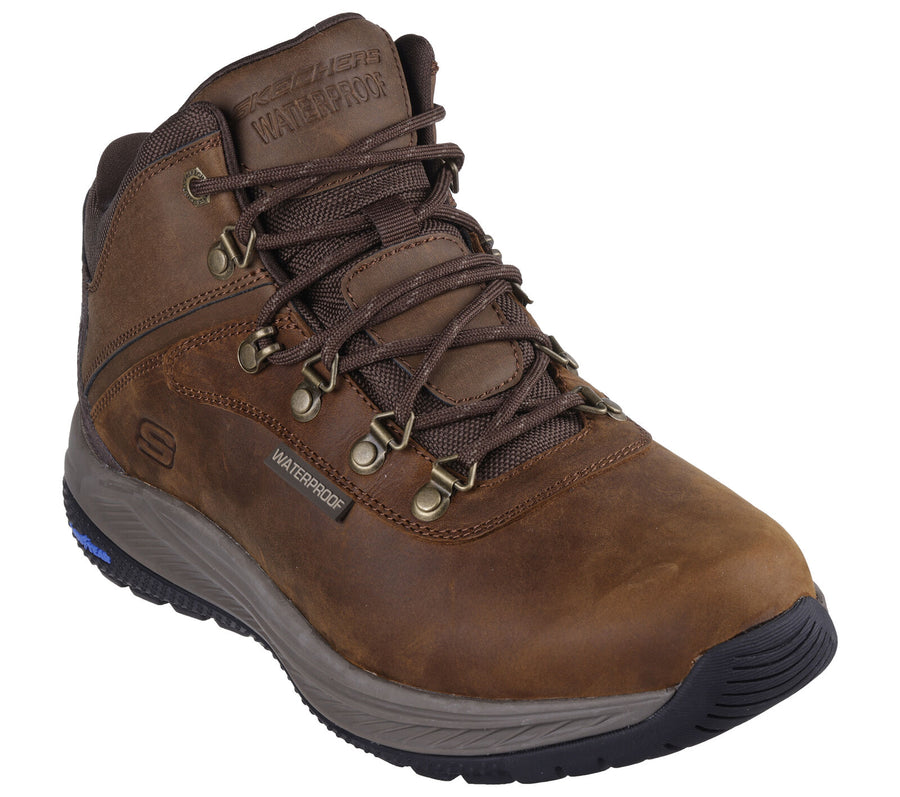 MEN'S SKECHERS SLIP-IN RELAXED FIT: MEROE-PIKEMAN | BROWN