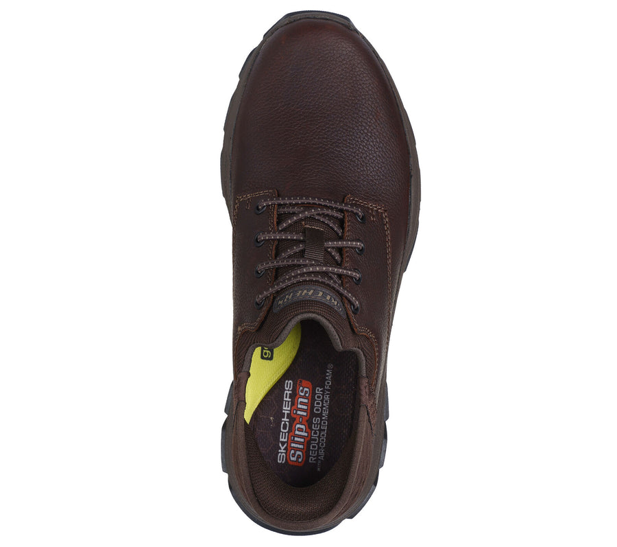 MEN'S SKECHERS SLIP-INS: RESPECTED - GARRETT | RED / BROWN