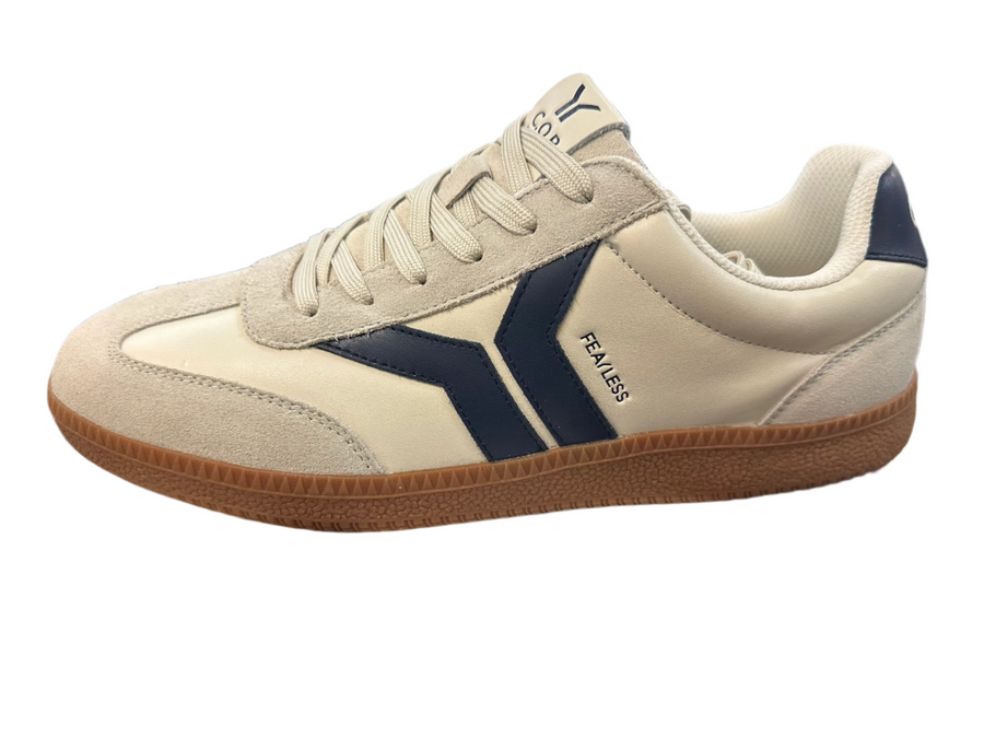 MEN'S C.O.B by CULTURE OF BRAVE FEARLESS SNEAKER | WHITE / NAVY