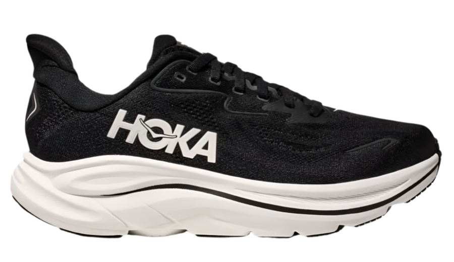 MEN'S HOKA CLIFTON 10 | BLACK / WHITE