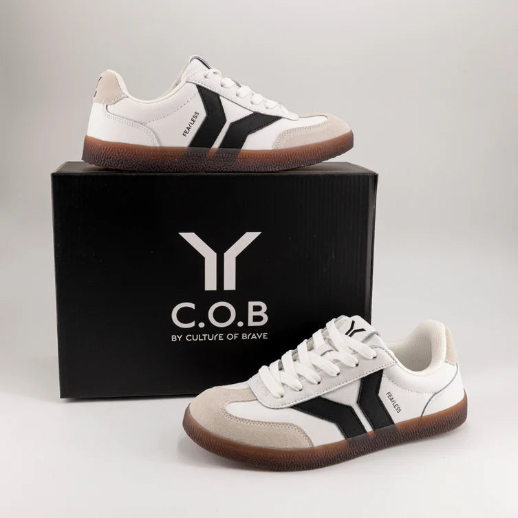 MEN'S C.O.B by CULTURE OF BRAVE FEARLESS SNEAKER | WHITE / NAVY