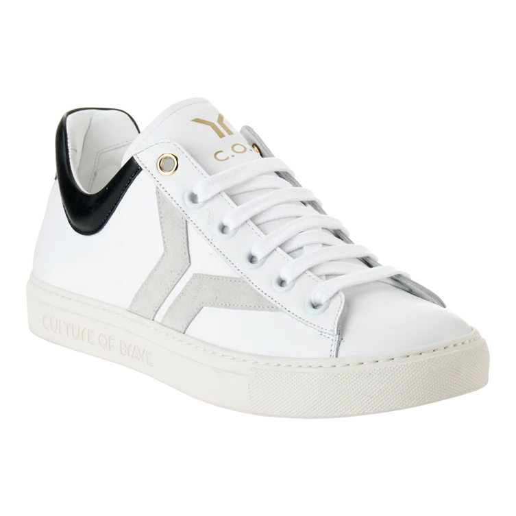 MEN'S C.O.B by CULTURE OF BRAVE COURAGE S32 | WHITE / OFF-WHITE WING / BLACK