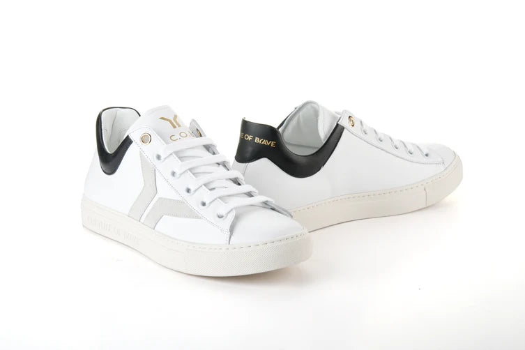 MEN'S C.O.B by CULTURE OF BRAVE COURAGE S32 | WHITE / OFF-WHITE WING / BLACK