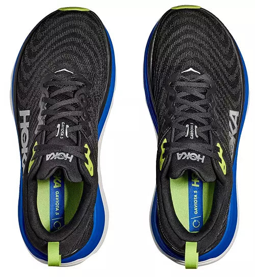 MEN'S HOKA GAVIOTA 5 | BLACK / ELECTRIC COBALT