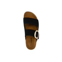 WOMENS NAOT MIAMI SANDAL | BLACK KNIT FABRIC
