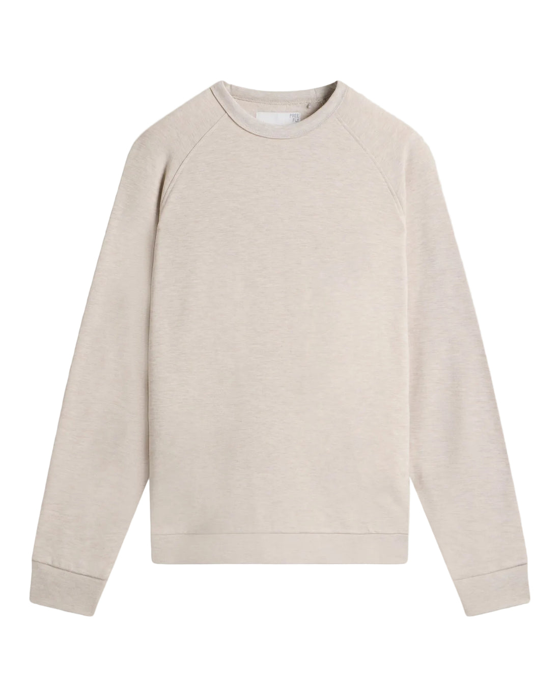 MEN'S FREE FLY BAMBOO LIGHTWEIGHT FLEECE CREW HOODIE | HEATHER DESERT TAN