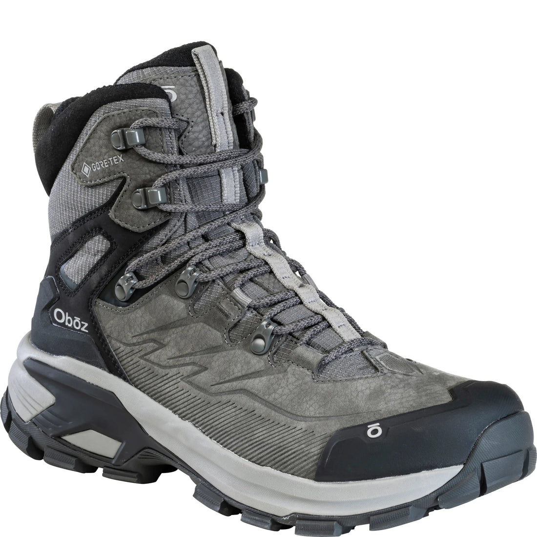 MEN'S OBOZ BRIDGER RIDGE MID GTX WATERPROOF | GUNMETAL BLACK