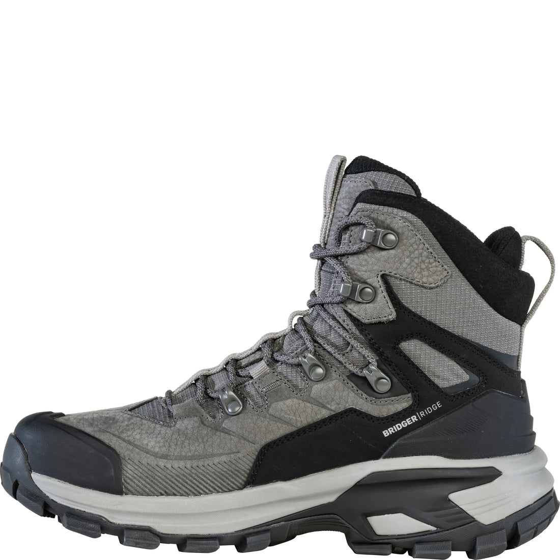 MEN'S OBOZ BRIDGER RIDGE MID GTX WATERPROOF | GUNMETAL BLACK