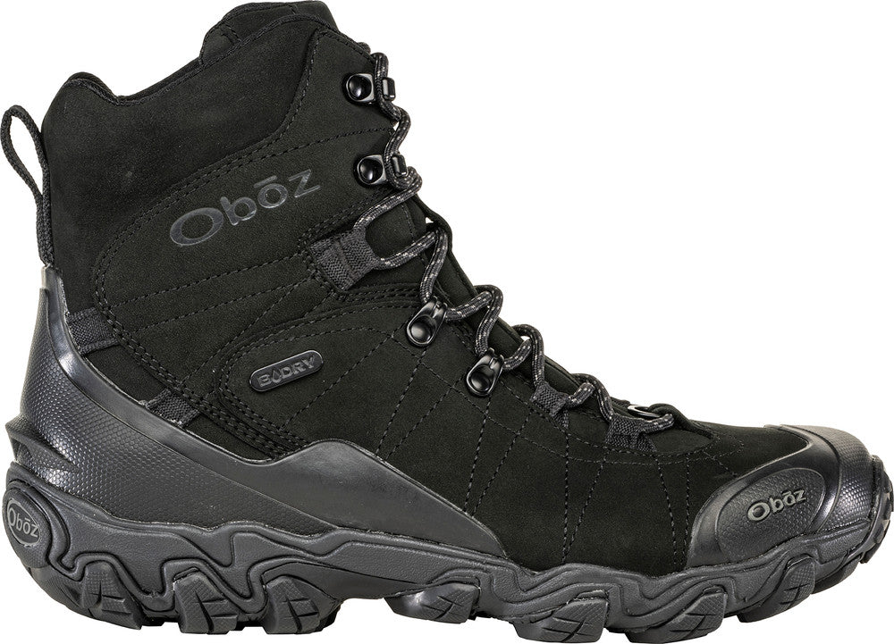 MEN'S OBOZ BRIDGER 8" INSULATED WATERPROOF | SEA BLACK