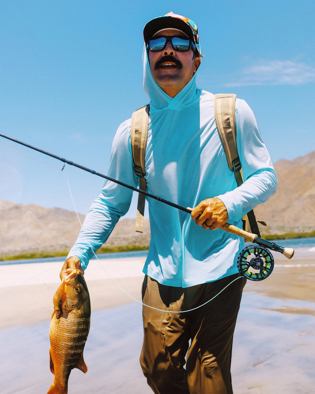 MEN'S FREE FLY ELEVATE LIGHTWEIGHT HOODIE |  BAHAMA BLUE