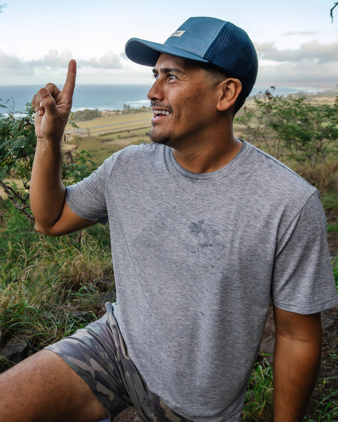 MEN'S FREE FLY ELEVATE LIGHTWEIGHT TEE | HEATHER GREY