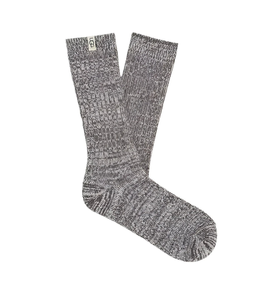 WOMEN'S UGG RIB KNIT SLOUCHY CREW SOCK | NIGHTFALL