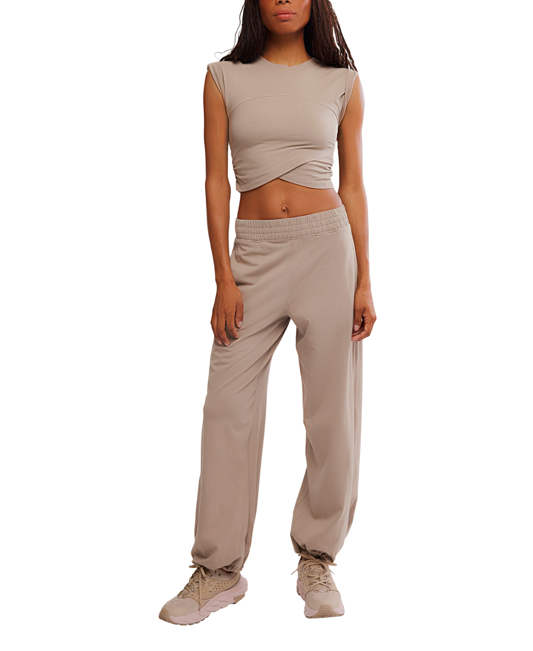 WOMEN'S FP MOVEMENT HOT SHOT CROSSOVER SET | PUMICE
