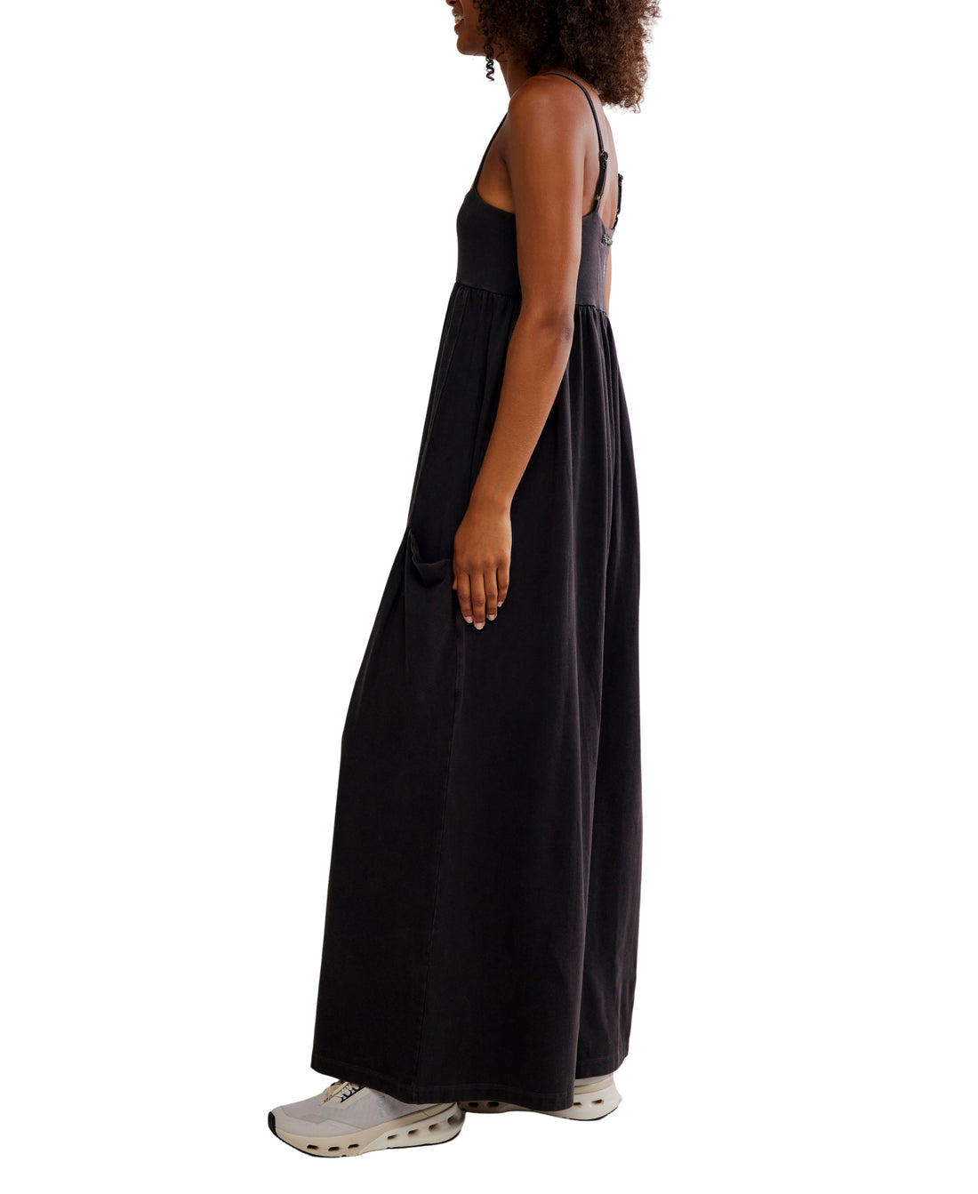 WOMEN'S FP MOVEMENT HOT SHOT STRAPPY ONESIE | BLACK