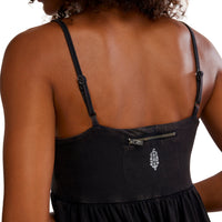 WOMEN'S FP MOVEMENT HOT SHOT STRAPPY ONESIE | BLACK