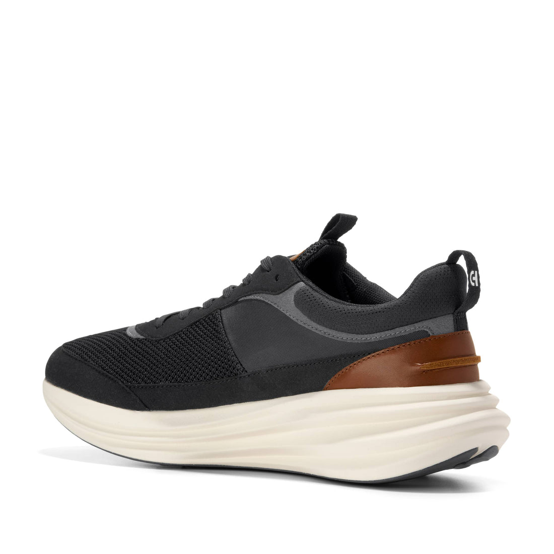 MEN'S COLE HAAN ORIGINALGRAND QUADSTREAK RUNNING SNEAKER | BLACK / BRITISH TAN / IVORY