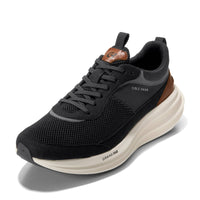 MEN'S COLE HAAN ORIGINALGRAND QUADSTREAK RUNNING SNEAKER | BLACK / BRITISH TAN / IVORY