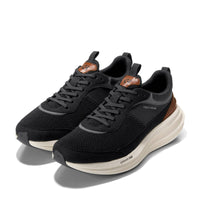 MEN'S COLE HAAN ORIGINALGRAND QUADSTREAK RUNNING SNEAKER | BLACK / BRITISH TAN / IVORY