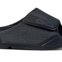 MEN'S OOFOS OOAHH SPORT FLEX LIMITED SLIDE | BLACK LABYRINTH