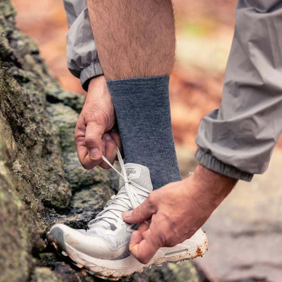 OS1ST MERINO WOOL WICKED COMFORT CREW SOCKS | DENIM