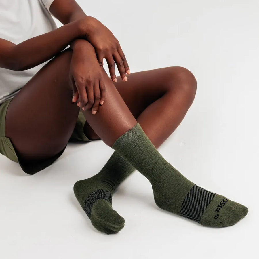 OS1ST MERINO WOOL WICKED COMFORT CREW SOCKS | HUNTER