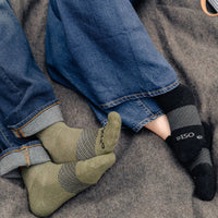 OS1ST MERINO WOOL WICKED COMFORT CREW SOCKS | BLACK