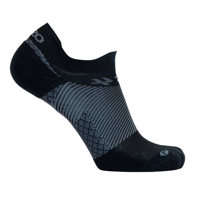 UNISEX OS1ST PLANTAR FASCIITIS NO SHOW SOCKS | BLACK