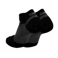 UNISEX OS1ST PLANTAR FASCIITIS NO SHOW SOCKS | BLACK