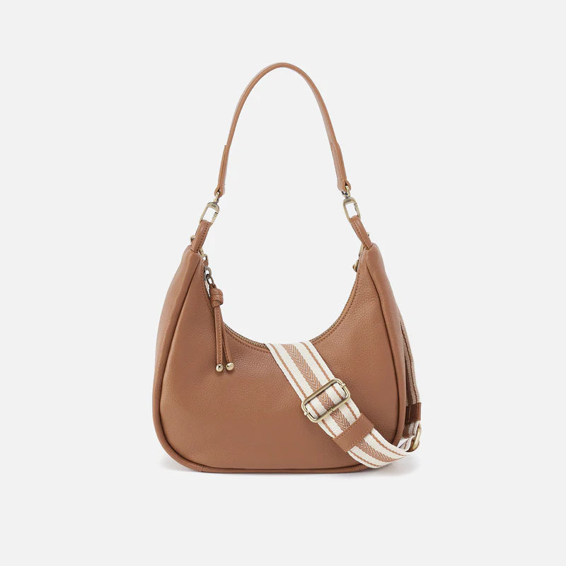 HOBO CASS SMALL SHOULDER | BROWN SUGAR PEBBLED LEATHER