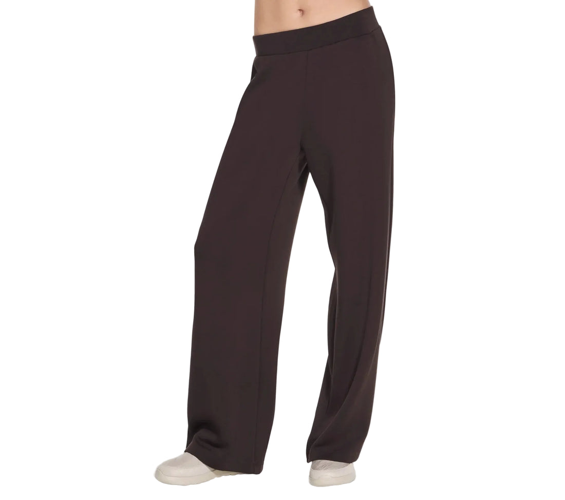 WOMEN'S SKECHERS COZY LUX RELAXED PANT | BROWN / CHESTNUT