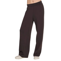WOMEN'S SKECHERS COZY LUX RELAXED PANT | BROWN / CHESTNUT