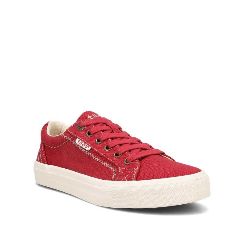 WOMEN'S TAOS PLIM SOUL SNEAKER | RED CANVAS