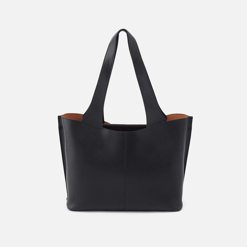 HOBO VITA TOTE | BLACK MICRO PEBBLED LEATHER