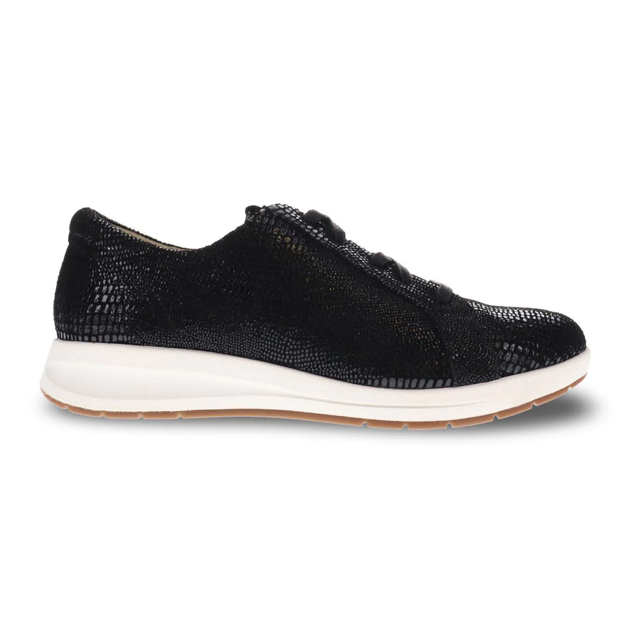 WOMEN'S REVERE ATHENS LACE UP SNEAKER | BLACK LIZARD