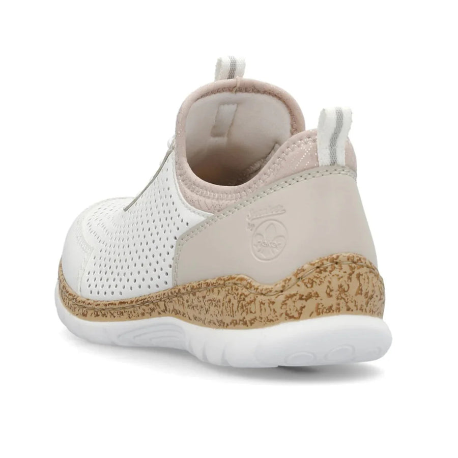 WOMEN'S RIEKER NIKITA | WHITE / ROSE-SILVER